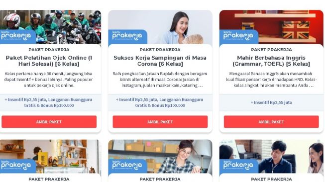 Modal Rp 1 Juta, Ini 18 Pelatihan Online Ruangguru untuk Kartu Prakerja
