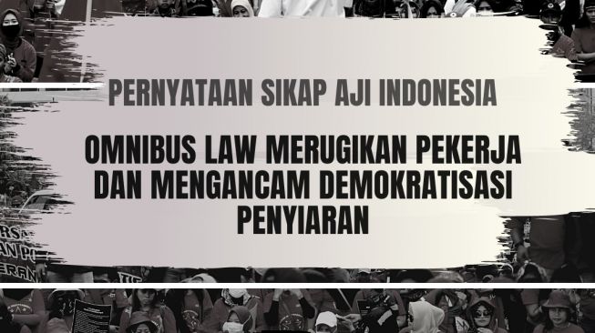 AJI Tolak Omnibus Law, Pekerja Media dan Demokratisasi Penyiaran Terancam