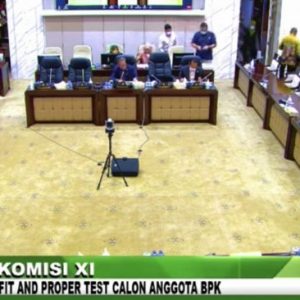 Dihadiri Fisik dan Virtual, Fit and Proper Test Calon Anggota BPK Digelar Terbuka