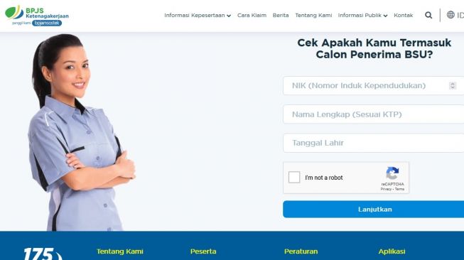 Cara Cek Penerima BSU 2021 di bsu.bpjsketenagakerjaan.go.id, Portal BLT BPJS