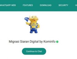 Kominfo Rilis Chatbot WhatsApp Migrasi Siaran TV Digital, Ini Fiturnya