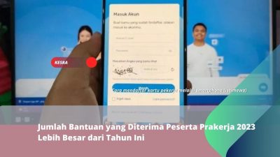Jumlah Bantuan yang Diterima Peserta Prakerja 2023 Lebih Besar dari Tahun Ini