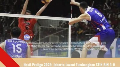 Hasil Proliga 2023: Jakarta Lavani Tumbangkan STIN BIN 3-0