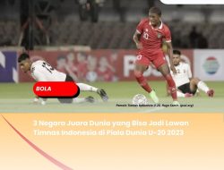 3 Negara Juara Dunia yang Bisa Jadi Lawan Timnas Indonesia di Piala Dunia U-20 2023