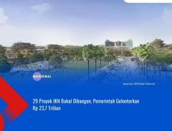 29 Proyek IKN Bakal Dibangun, Pemerintah Gelontorkan Rp 23,7 Triliun