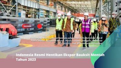 Indonesia Resmi Hentikan Ekspor Bauksit Mentah Tahun 2023