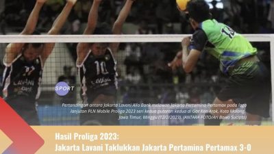 Hasil Proliga 2023: Jakarta Lavani Taklukkan Jakarta Pertamina Pertamax 3-0