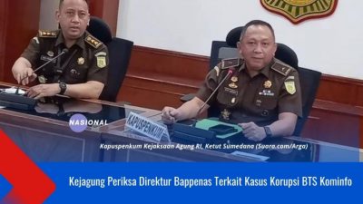 Kejagung Periksa Direktur Bappenas Terkait Kasus Korupsi BTS Kominfo