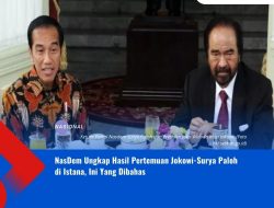 NasDem Ungkap Hasil Pertemuan Jokowi-Surya Paloh Di Istana, Ini Yang Dibahas