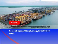 Neraca Dagang RI Surplus Lagi, Kini US,48 Miliar