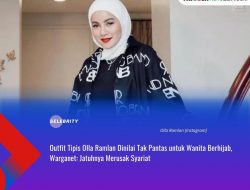 Outfit Tipis Olla Ramlan Dinilai Tak Pantas untuk Wanita Berhijab, Warganet: Jatuhnya Merusak Syariat