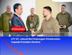 KTT G7, Jokowi Beri Dukungan Perdamaian Kepada Presiden Ukraina