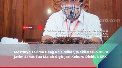 Mestinya Terima Uang Rp 1 Miliar, Wakil Ketua DPRD Jatim Sahat Tua Malah Gigit Jari Keburu Diciduk KPK